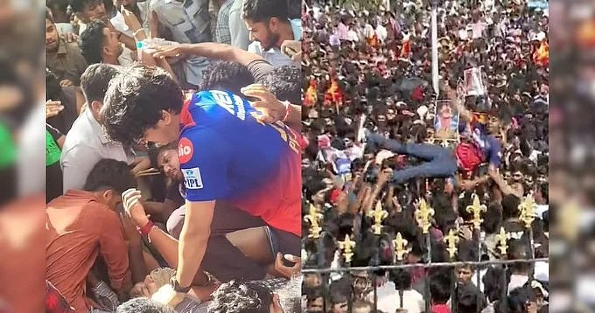 Stampede outside Chinnaswamy Stadium